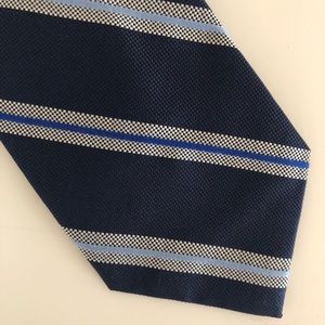 Nautica 100% Silk Tie, Navy Blue